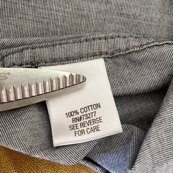 Sonoma Life + Style Men's Light Blue Short Sleeve Button Down Shirt Large - Picture 7 of 10